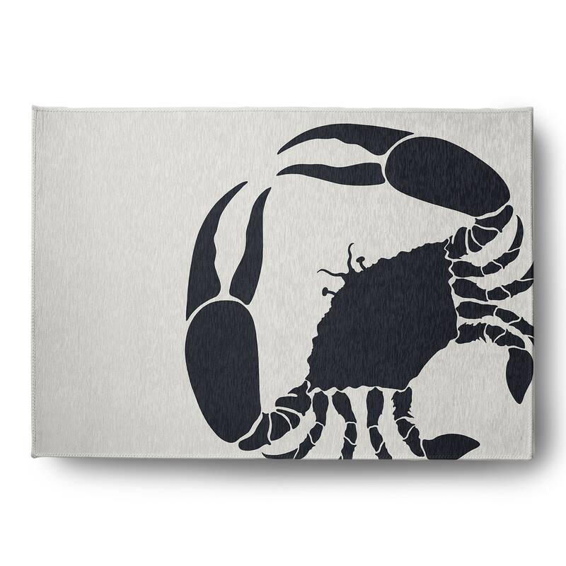 Crab Dip Nautical Indoor/Outdoor Rug - Shark Blue - 5' x 7'