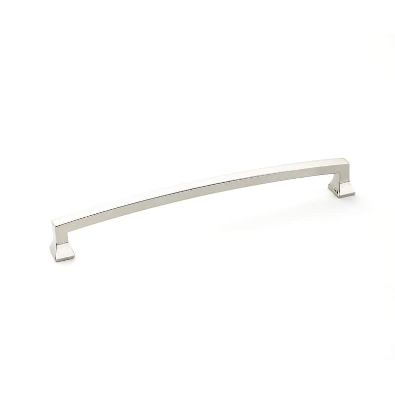 Schaub and Company Menlo Park 8" Center to Center Handle Cabinet Pull - Polished Nickel