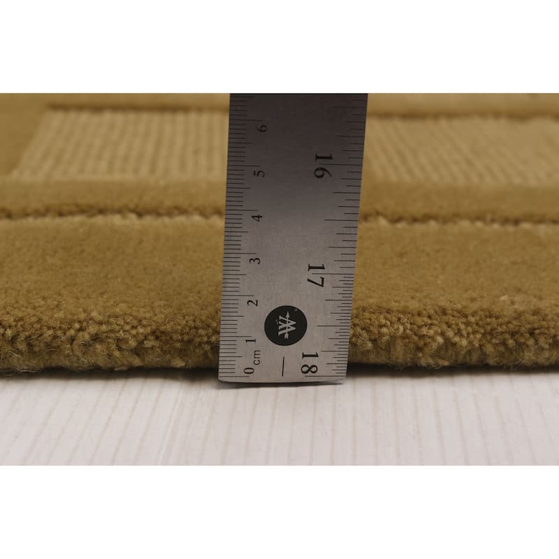 ECARPETGALLERY Hand-knotted Kathmandu Olive Wool Rug - 10'0 x 14'0