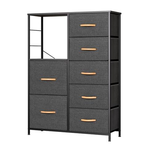 Pellebant 7 Drawer Fabric Vertical Storage Dresser