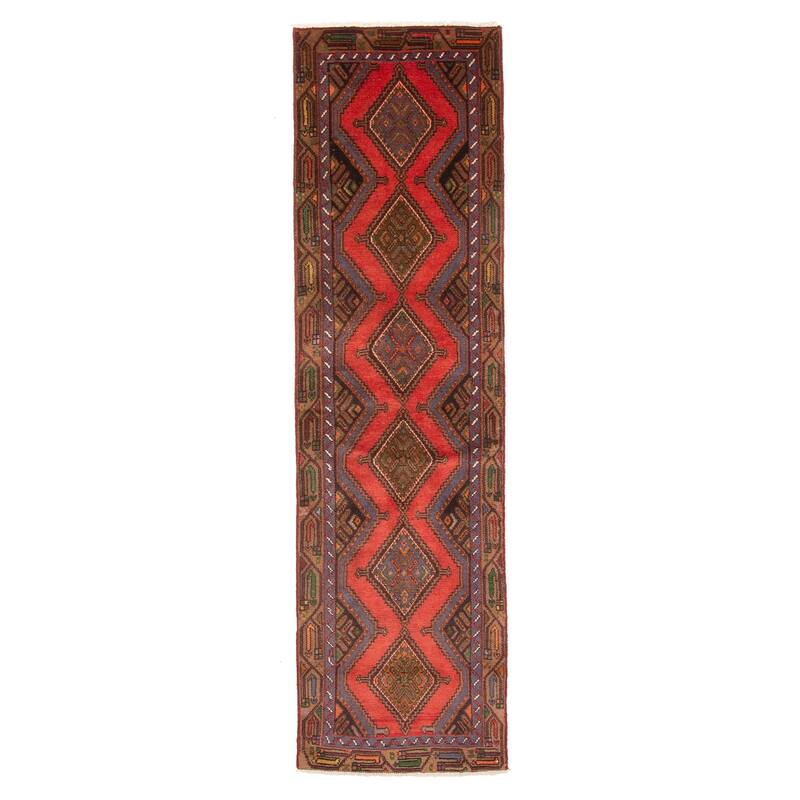 ECARPETGALLERY Hand-knotted Konya Anatolian Red Wool Rug - 2'4 x 8'4