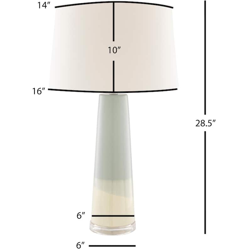 Varina Pale Blue Ceramic Table Lamp