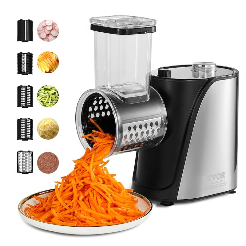 VEVOR Electric Grater Salad Maker Electric Vegetable Slicer Shredder Chopper for Fruits Food Cutter for Vegetables and Cheeses