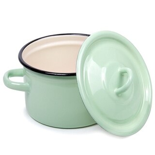 STP Goods 3.2-qt Mint Breeze Enamel on Steel Pot