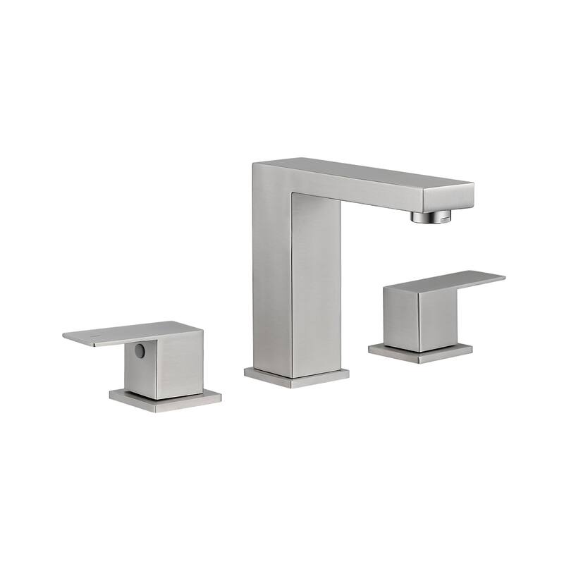 Topcraft Stainless Steel Two Handle Bathroom Sink Faucet - Brushed Nickel