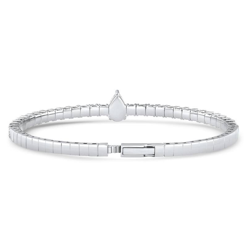 5 Ct Diamond Bangle Oval Solitaire Flexible Tennis Bracelet Gold Lab Grown