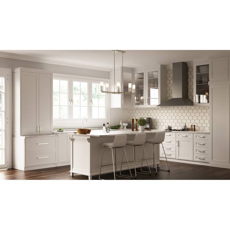 Cruz 6-Light Brushed Nickel Linear Chandelier