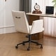 preview thumbnail 8 of 29, Upholstered Fabric Swivel Task Chair, Office Chair with Wheels