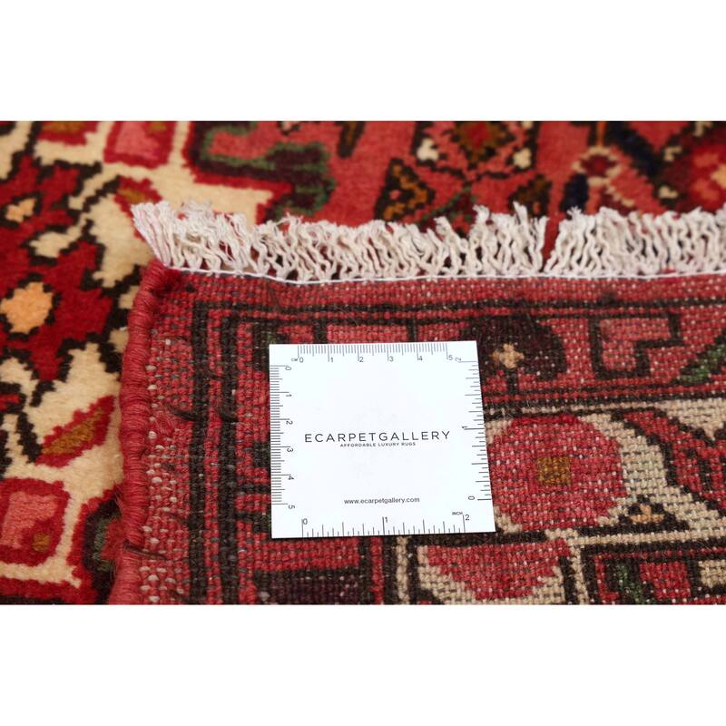 ECARPETGALLERY Hand-knotted Andelz Red Wool Rug - 3'6 x 4'10
