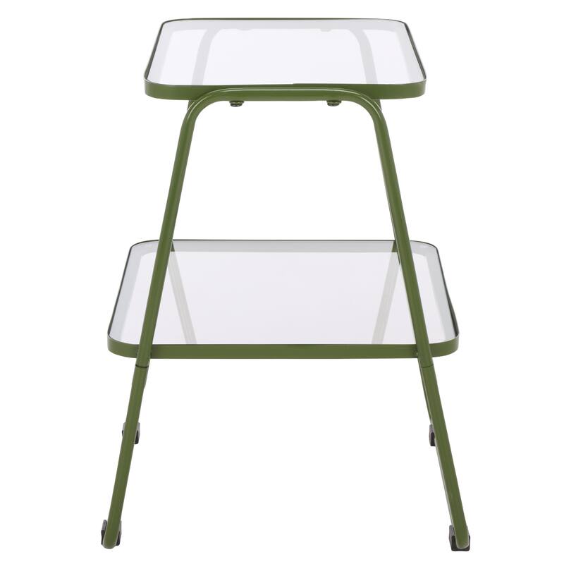 SAFAVIEH Home Zunia 2-Tier Accent Table - 17"W x 15"D x 19"H