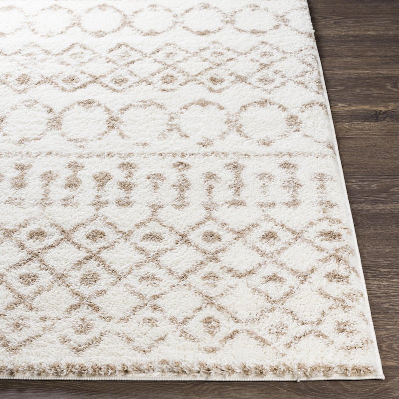 Livabliss Aliyah Shag Moroccan Tribal Area Rug