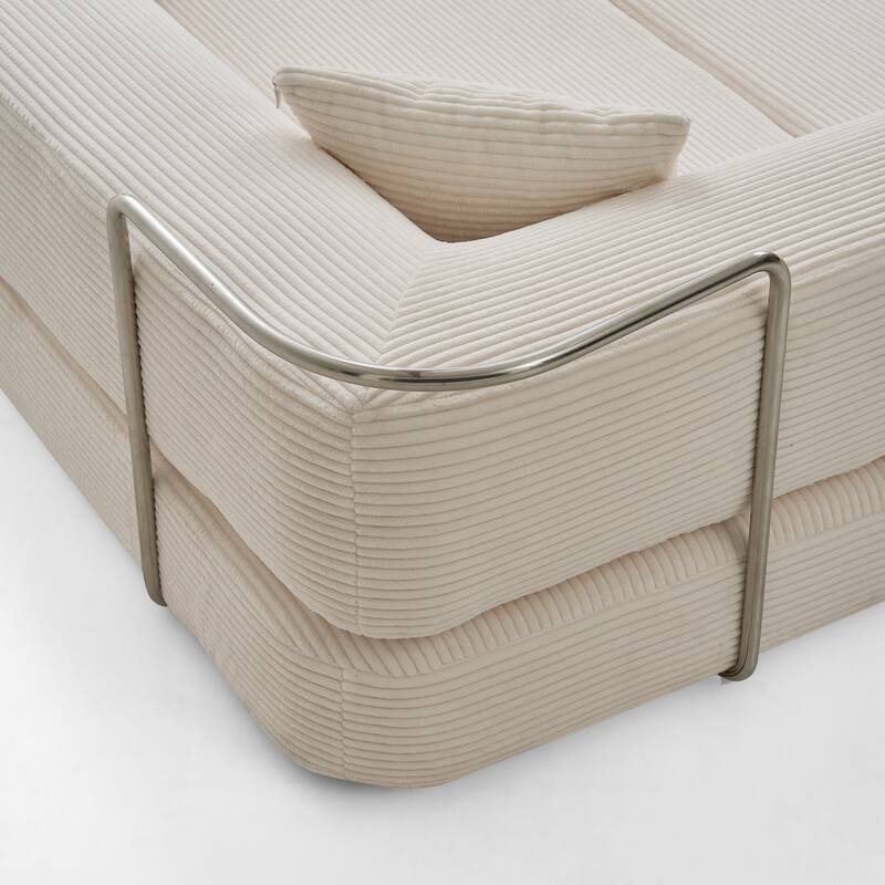 Floor Couch,Compressed Sofa,Convertible Floor Sofa Bed With Convertible Blanket Pillow,Enhanced Frame Stability