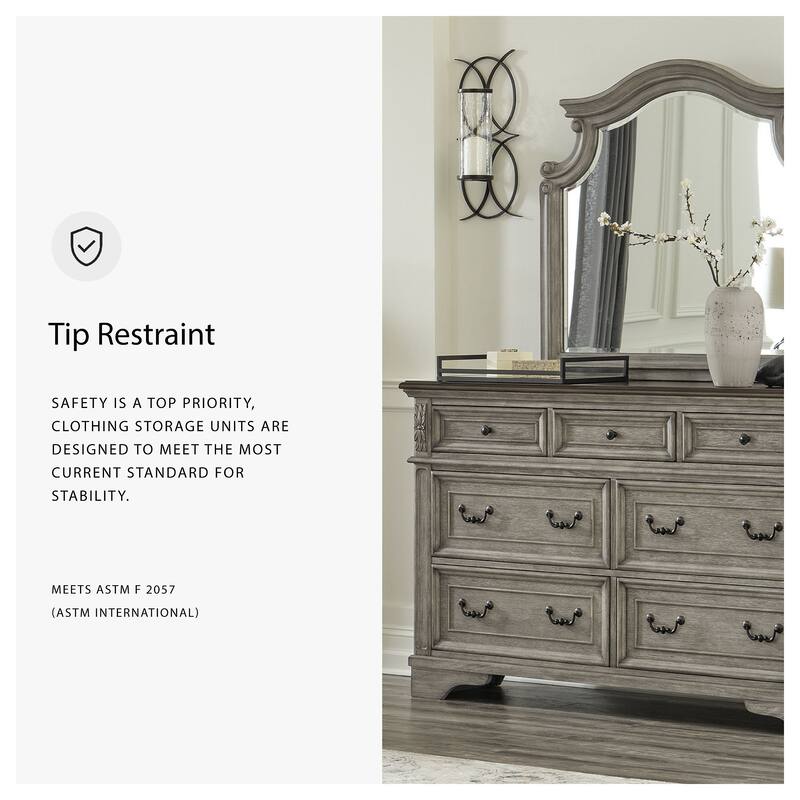 Signature Design by Ashley Lodenbay Gray/Brown Dresser and Mirror