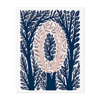 Botanical Letter O Monogram Typography Alphabet Art Print/Poster