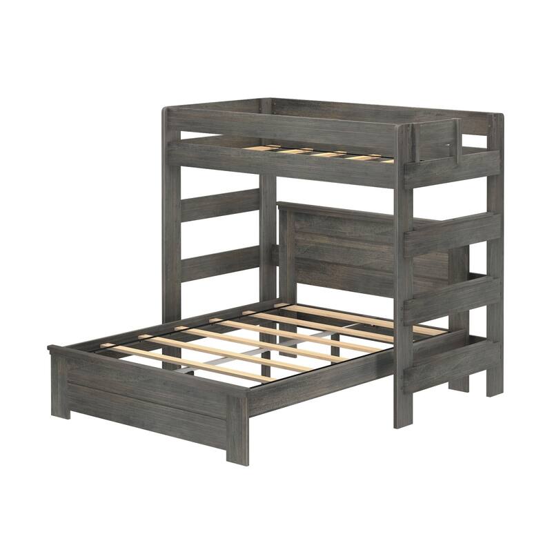 Max and Lily Farmhouse Twin over Queen L Shaped Bunk Bed