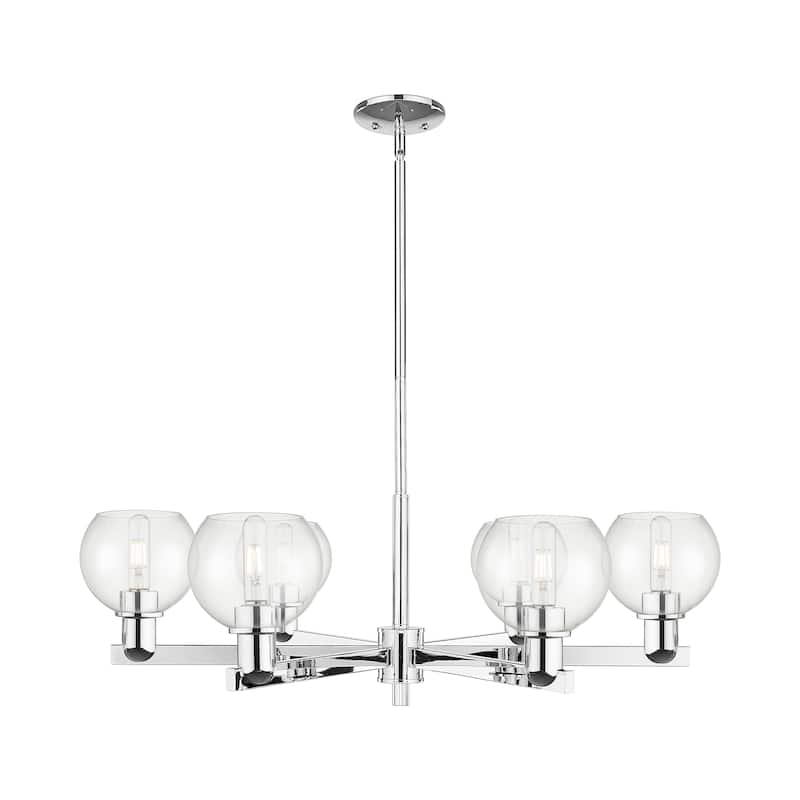 Innovations Lighting Endless Possibilities Arcadia - Athens - 6 Light 36" Stem Hung Chandelier - Clear/Polished Chrome