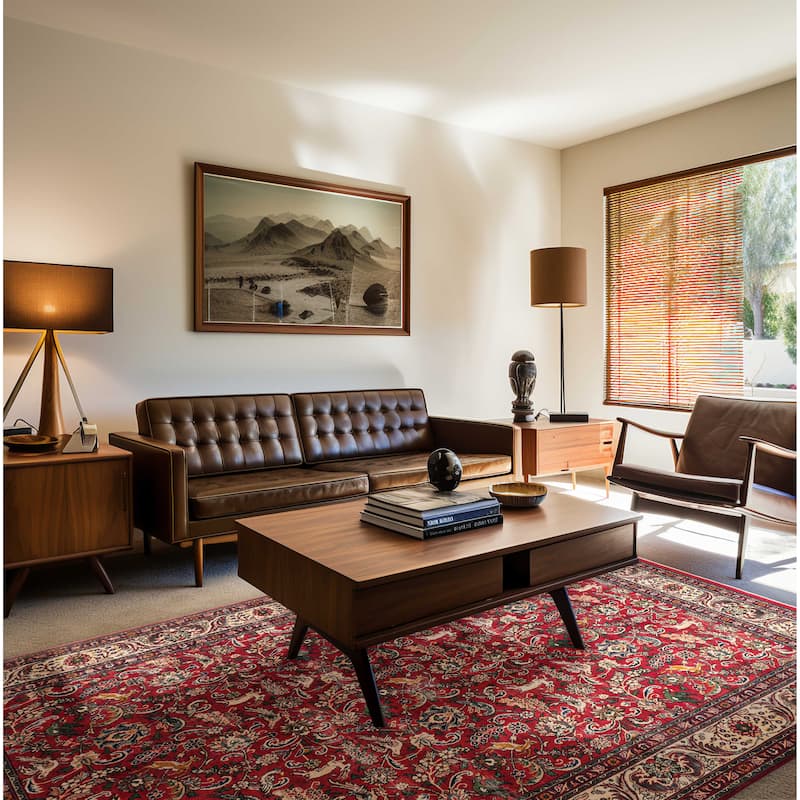 ECARPETGALLERY Hand-knotted Antalya Vintage Red Wool Rug - 8'2 x 11'3