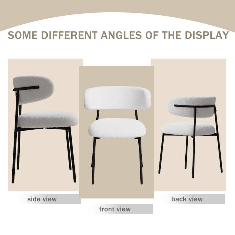 Parsons Chair Velvet Dining Chairs Set of 2, Modern Dining Chairs with Metal Legs, Side Chair Upholstered Chair