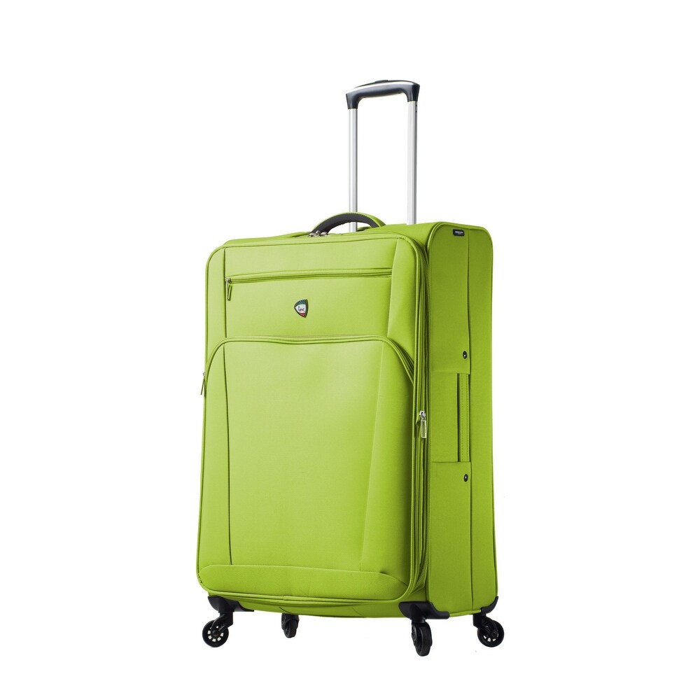 Mia Toro Italy Torino Hard Side 24 Inch Spinner Luggage Silver