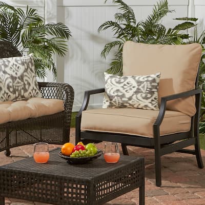 Elmington Deep Seat 25-inch Outdoor Back and Seat Cushion Set by Havenside Home
