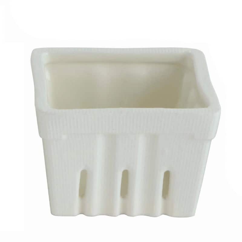 Square Stoneware Berry Bowls (Set of 4 Colors)