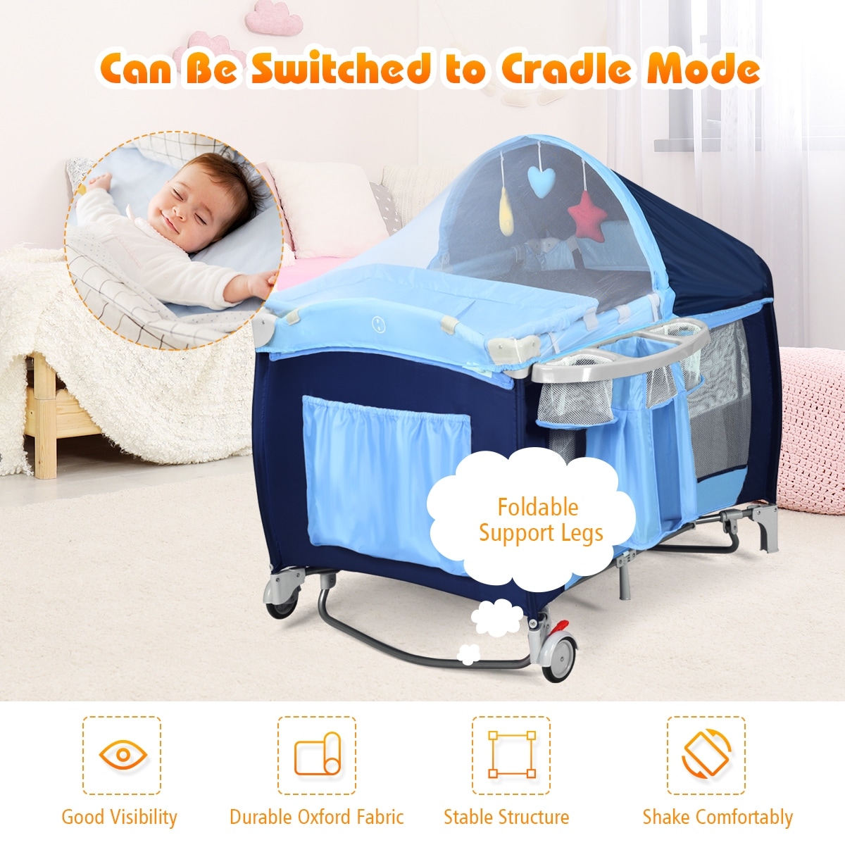mewowzers portable baby bed