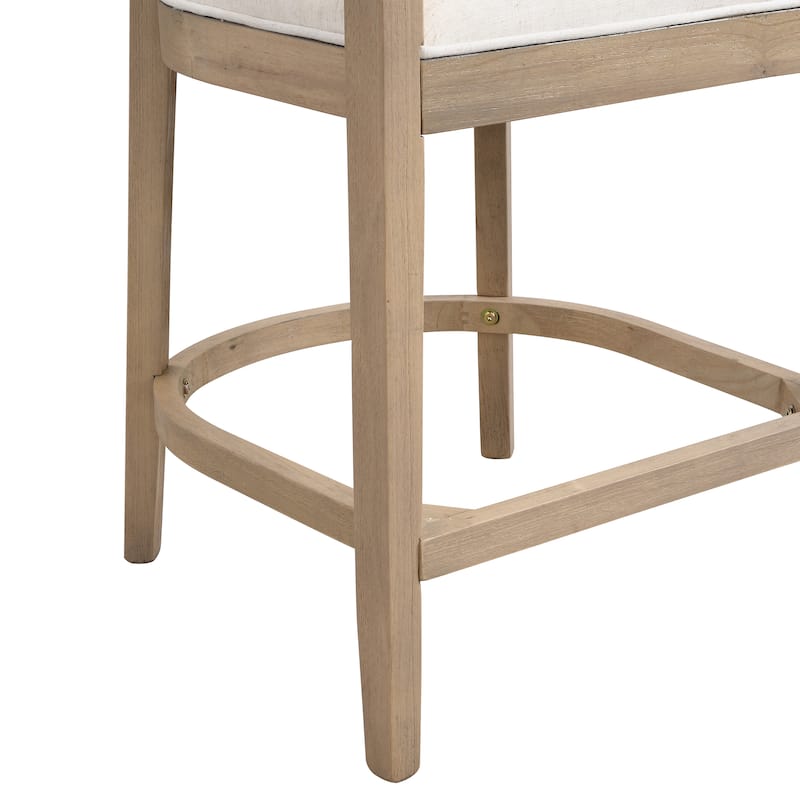 Ember 5-Piece Counter-Height Bar Set with Rubberwood Chairs and Ash Wood Table by Christopher Knight Home