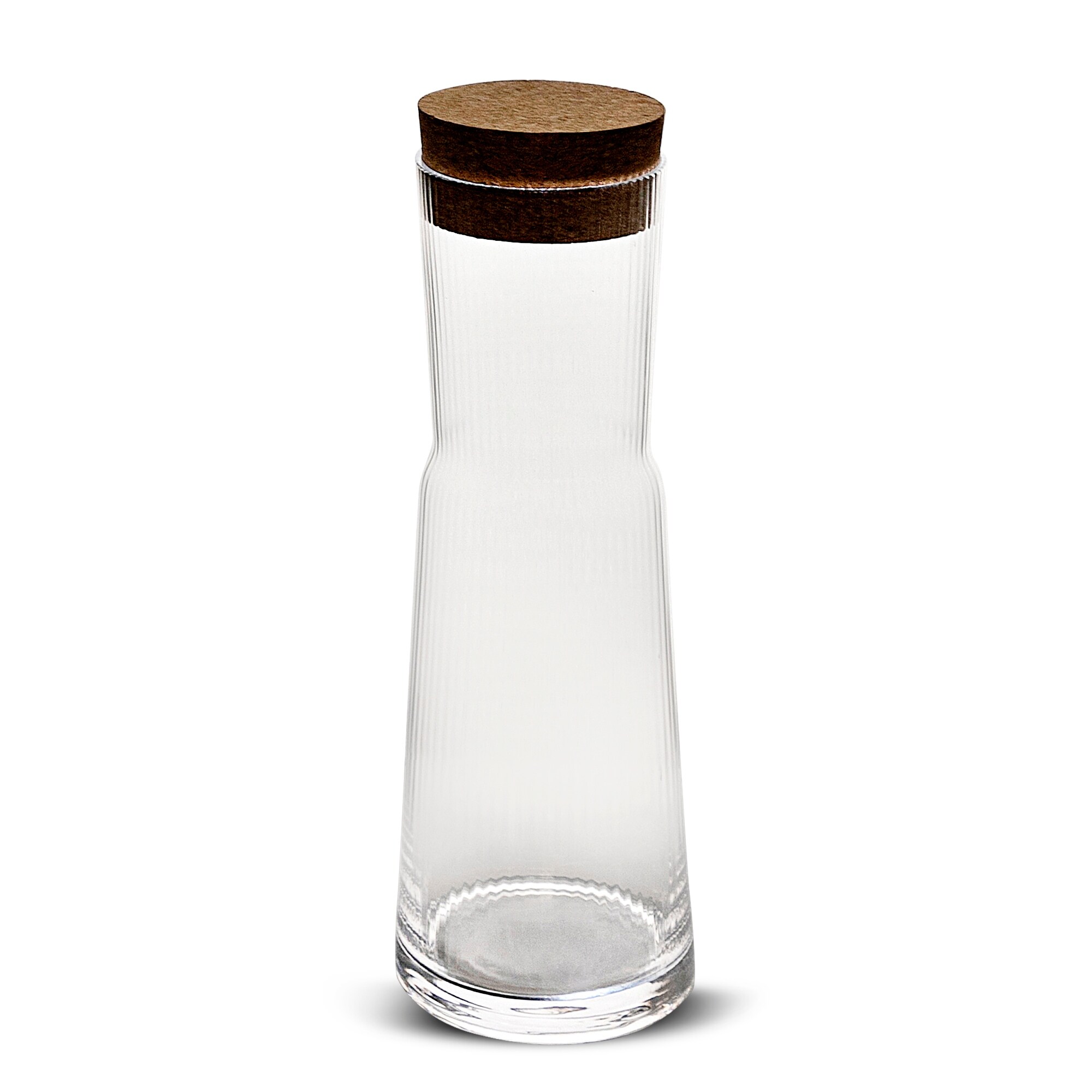 https://ak1.ostkcdn.com/images/products/is/images/direct/da25108a618ceb79df2d63fb132671390c9ab208/Elle-Decor-Carafe-with-Cork-Lid-Ribbed-Glass-Pitcher.jpg
