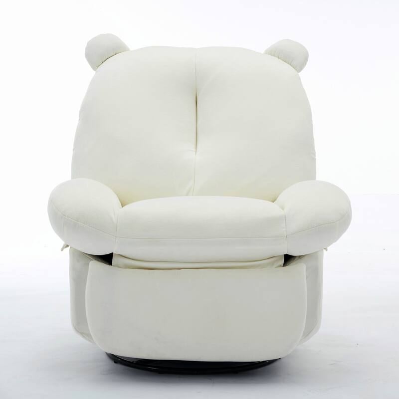 XINMICS Swivel Recliner Chair, Glider Rocking Power Recliner with Massage and Heated