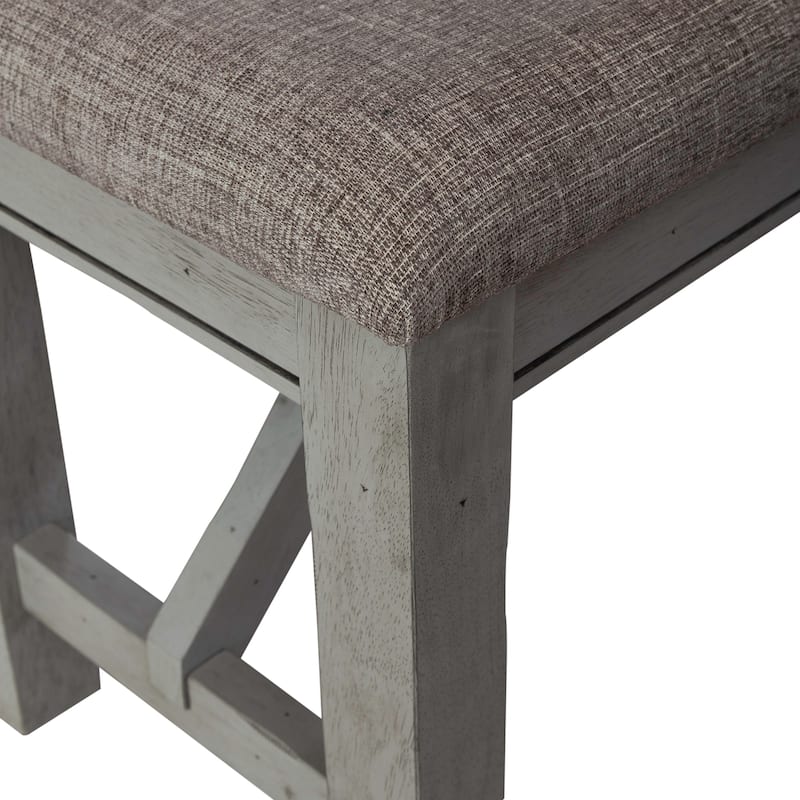 Newport Smokey Grey 6 Piece Trestle Table Set