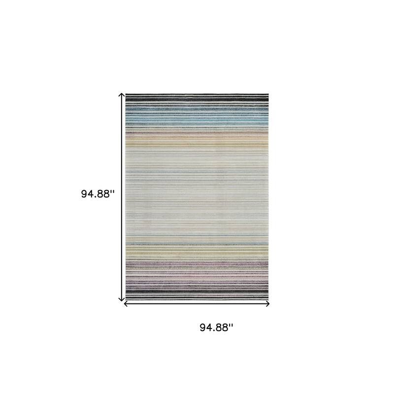 Biko Distressed Abstract Modern Stain Resistant Woven Durable Area Rug By HomeRoots