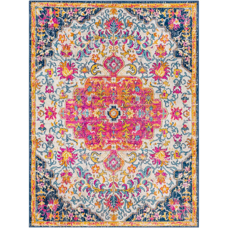 Livabliss Vintage Floransa Medallion Area Rug