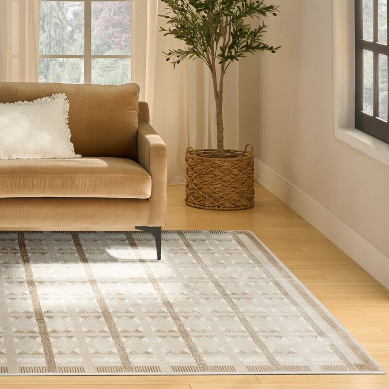 Nourison Nordic Indoor only Geometric Area Rug
