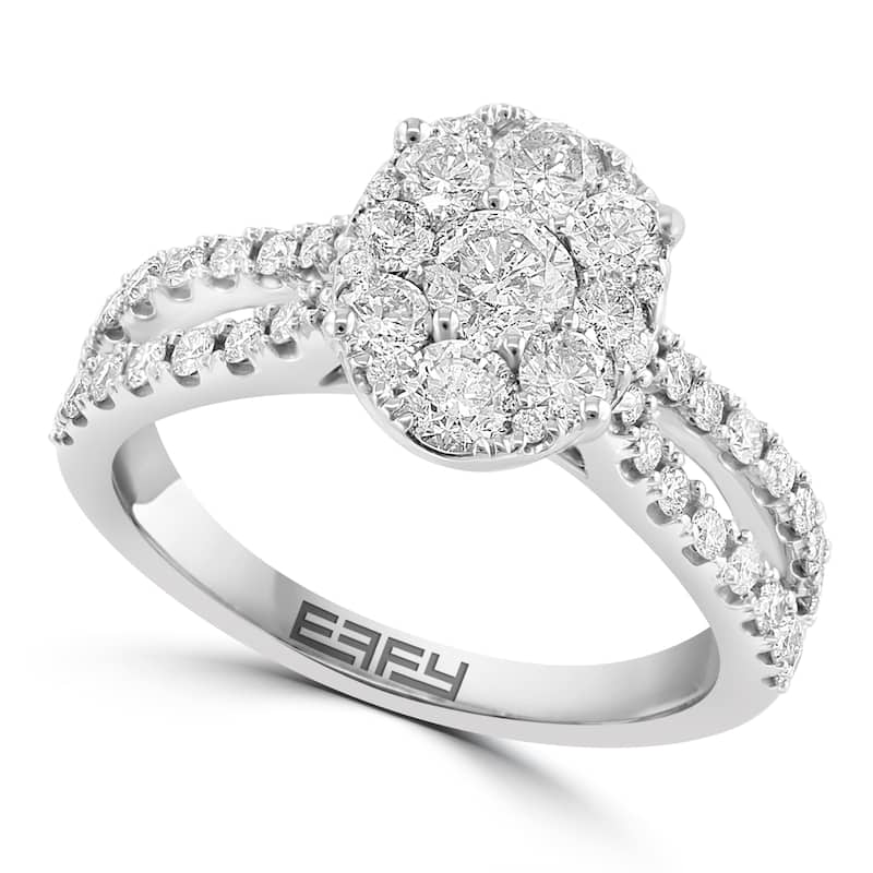 Effy Women's 14K White Gold Diamond Ring