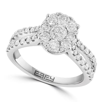 Effy Women's 14K White Gold Diamond Ring