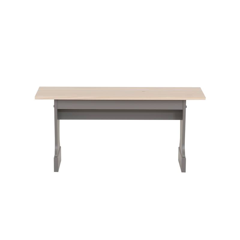 Tobin Trestle Bench Grey Maple - 39.37"W x 13.78"D x 18.19" H