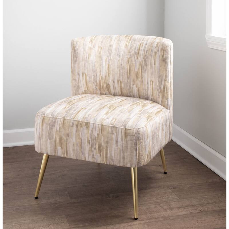 Silver Orchid Harding Slipper Chair