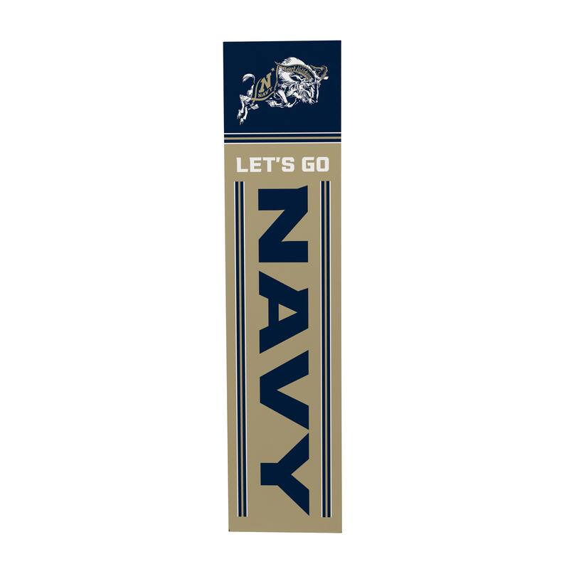 47" Double Sided Seasonal Porch Leaner, US Naval Academy - 47" x 11.25"