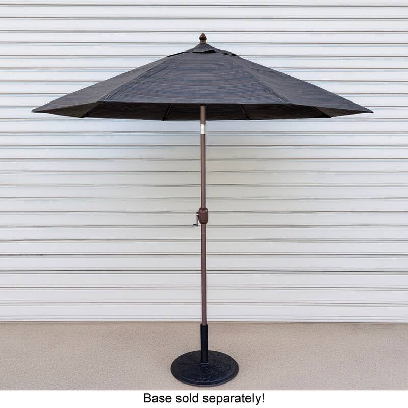 Tropishade 9' Market Umbrella with Sunbrella 57008 Escapade Twilight