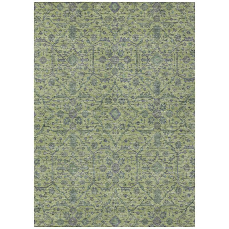 HomeRoots Floral Transitional Rectangle Outdoor Rug