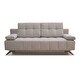preview thumbnail 10 of 22, Modern Serena Pine Wood Sleeper Sofa, Velvet Pillow Top Arm Sofa for Room Decor, Sofa Bed Furniture, Queen Size Sofa Grey