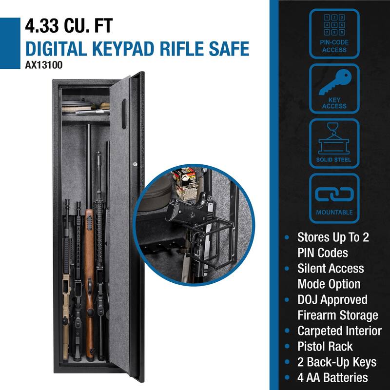 4.33 Cu Ft Digital Keypad Rifle Safe