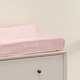 preview thumbnail 4 of 3, Lambs & Ivy Petals Soft Pink/White Floral Outline Baby Changing Pad Cover