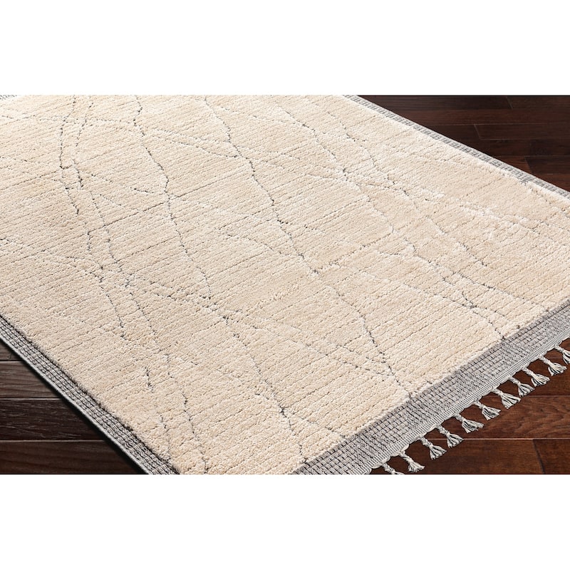 Livabliss Sousse Scandi Farmhouse Solid Area Rug