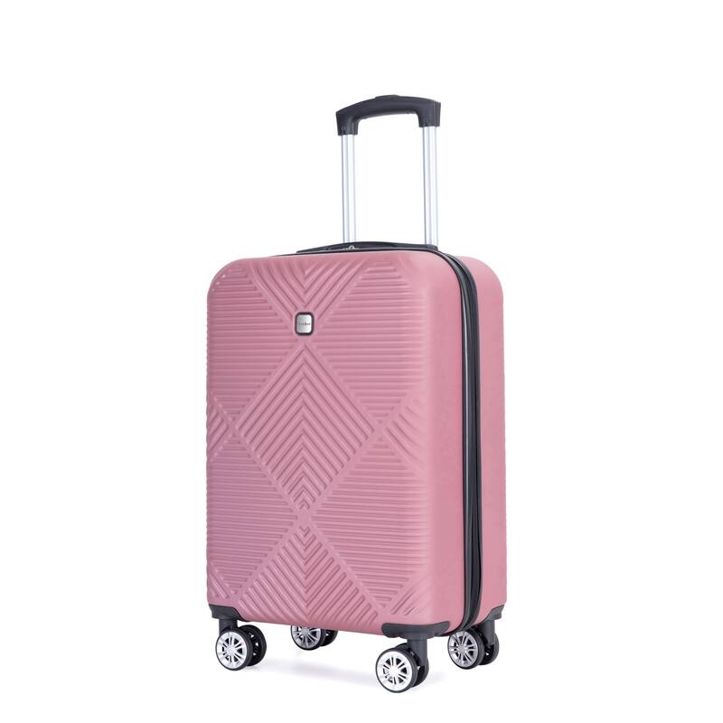 4-piece ABS lightweight suitcase, 14 inch makeup box, aircraft wheels (14/20/24/28)