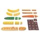 preview thumbnail 4 of 3, Food Fractions Educational Learning Set - White