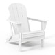 preview thumbnail 4 of 10, Laguna Weather Resistant Outdoor Patio Folding Adirondack Chairs (Set of 4)