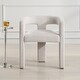 preview thumbnail 1 of 5, Upholstered Dining Chair - 28" - Cream