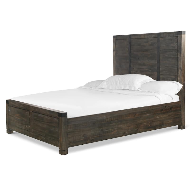 Magnussen Home Abington Weathered Charcoal Queen Panel Bed - Queen
