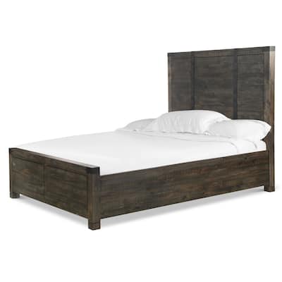 Abington Panel Bed in Weathered Charcoal